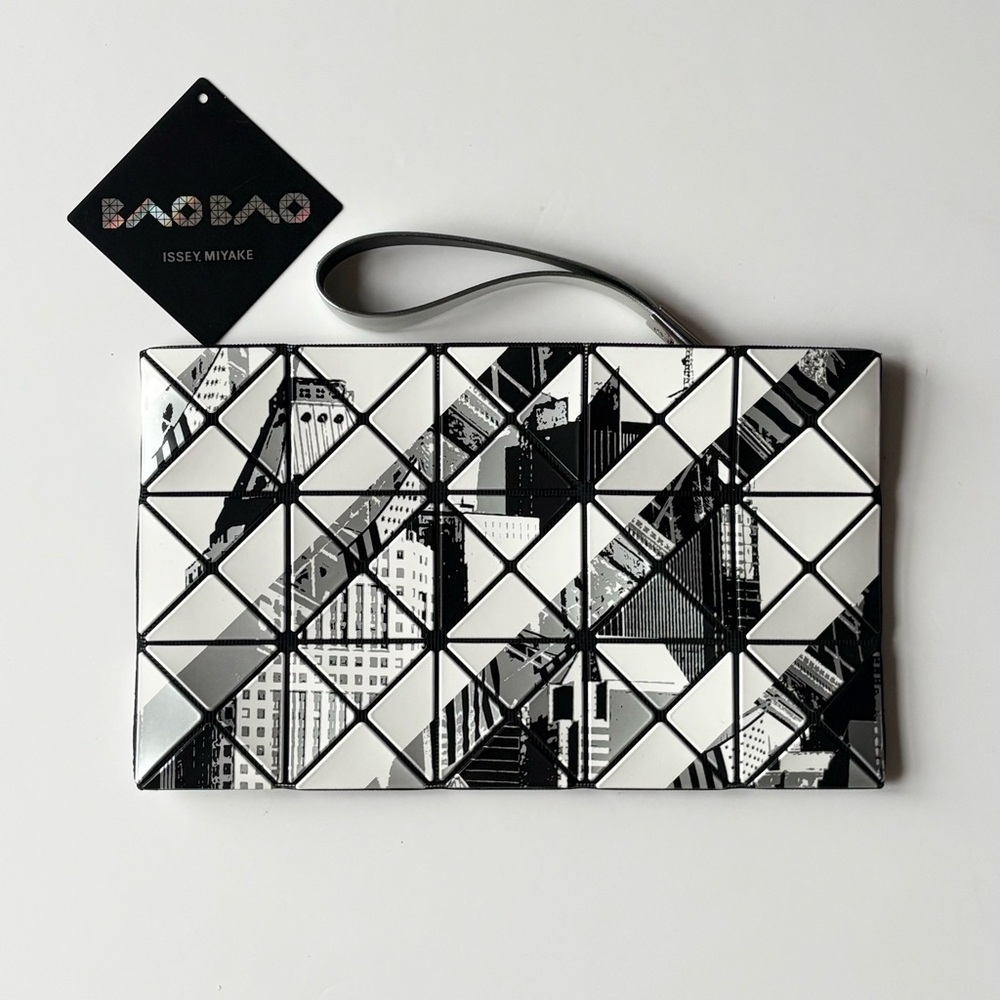 Bao Bao Issey Miyake Rare Manga City Monochrome Clutch Bag